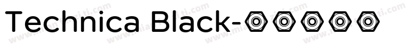 Technica Black字体转换